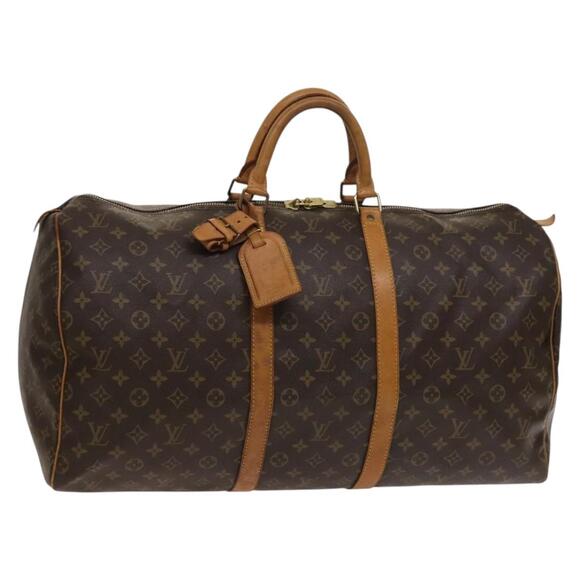 LOUIS VUITTON Monogram Keepall 55 Boston Bag M41424 - Picture 1 of 16